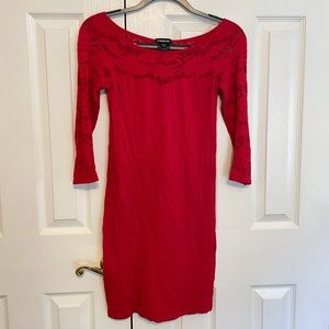Bebe red formal dress